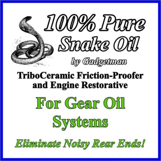 Snake Oil for Gear Boxes