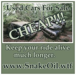 We invest many thousands of dollars into our rides, and want them to last as long as possible. Let Snake Oil by Gadgetman give your ride MORE life!