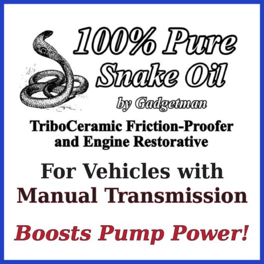 100% Pure SnakeOil by Gadgetman: For Manual Transmission